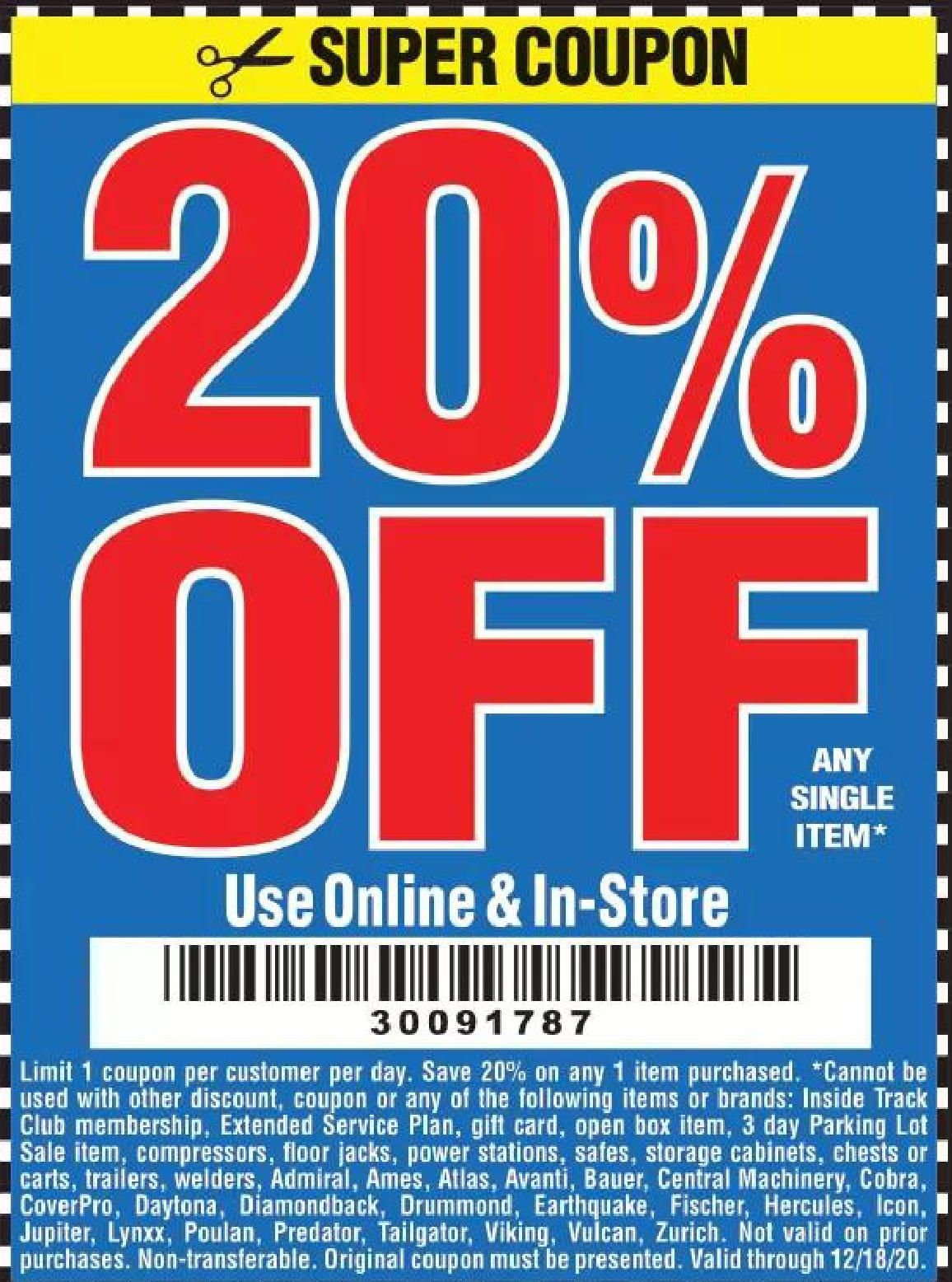 Harbor Freight Coupon Code 2025 March B Julia Dean