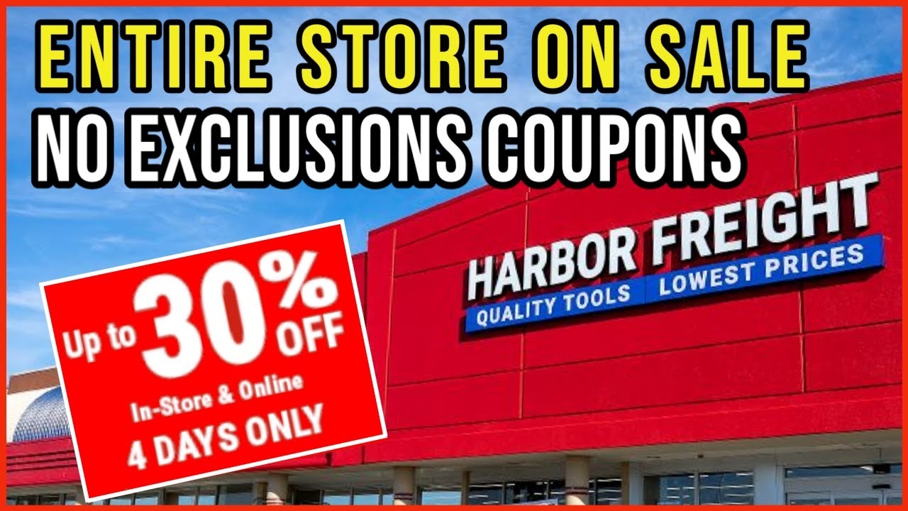 Harbor Freight No Exclusions Coupon 2025 Printable Dominic Champion