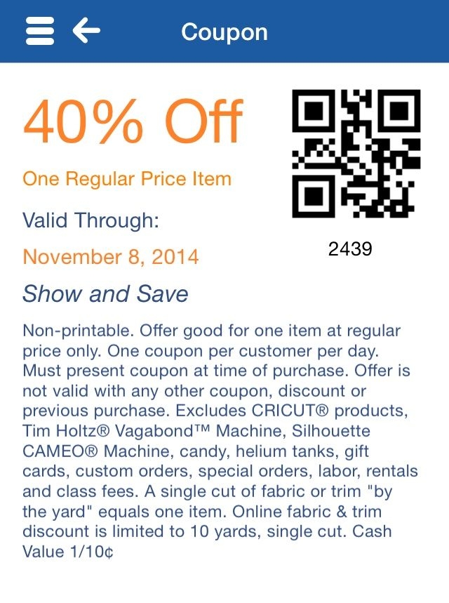 Hobby Lobby Coupons Printable