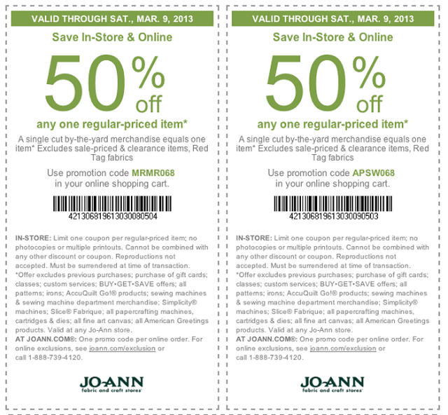 Hobby Lobby Coupons Printable