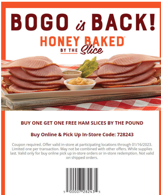 Honeybaked Ham Coupon Code 2025 Andrew A Tulaba
