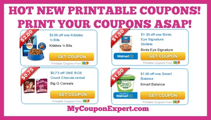 HOT New Printable Coupons Smart Balance Kibbles N Bits Birds Eye 