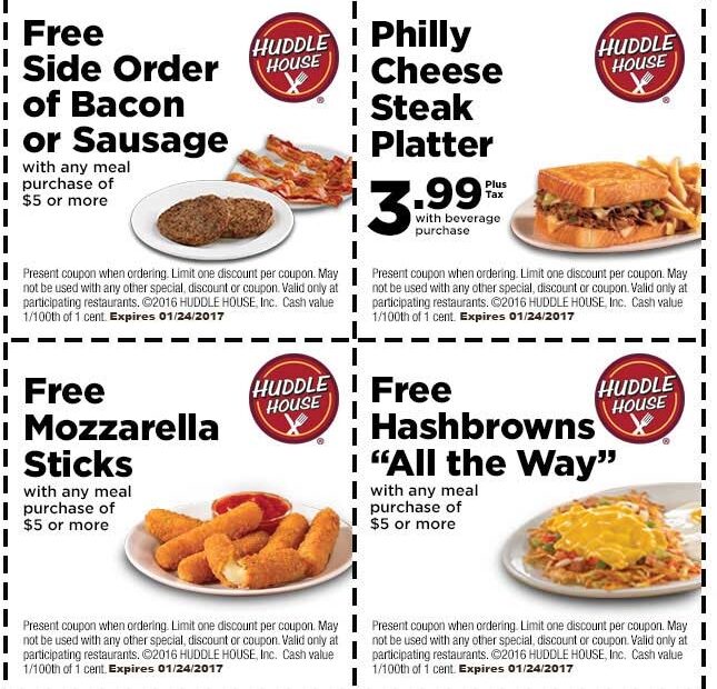 Huddle House Coupons And Discounts FreePrintable me