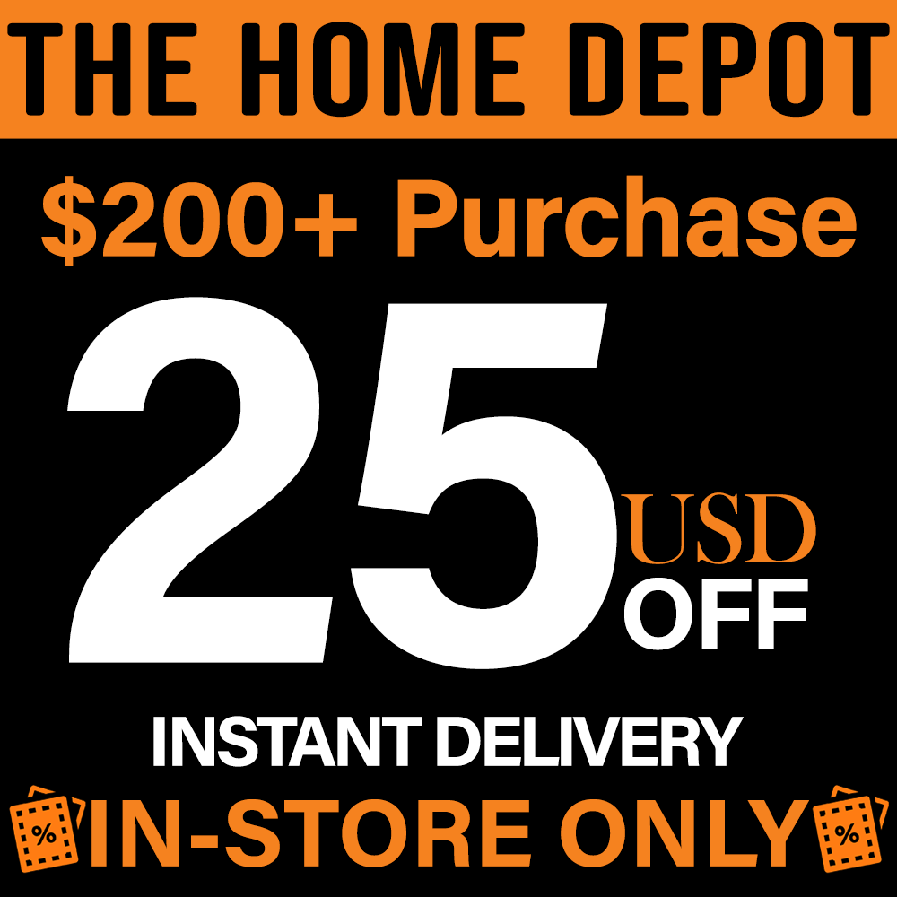 In Store 25 OFF Home Depot Printable Coupon Home Depot Valid 