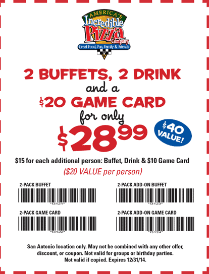 Incredible Pizza Printable Coupons 2016 Cha Ching Queen