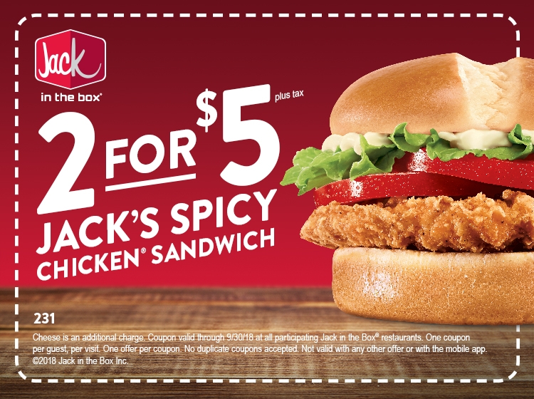 Jack In The Box Printable Coupons