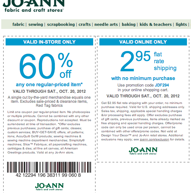 Jo Ann Fabric Deal Worksheets Library
