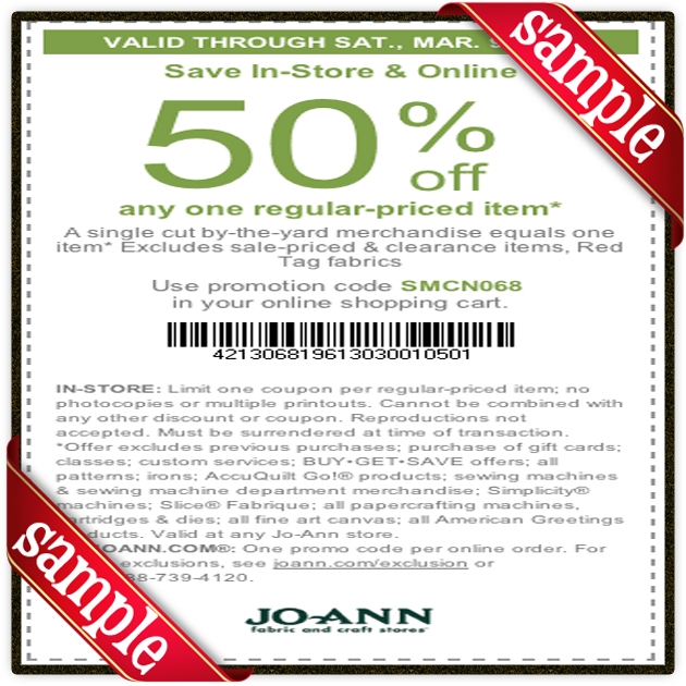 Joann Printable Coupon December 2016 Joann Printable Coupon December 2016