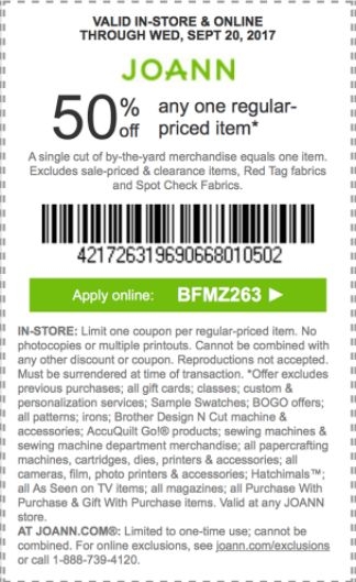 Joann Printable Coupon Print Coupons Coupons Online Coupons