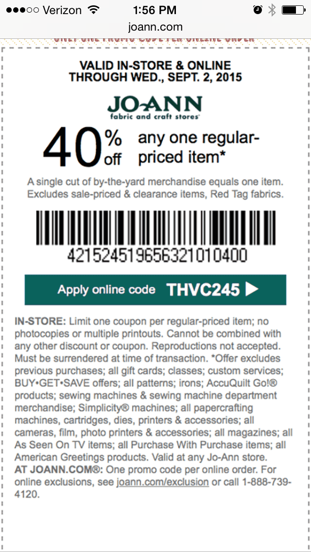 Joannes Printable Coupon