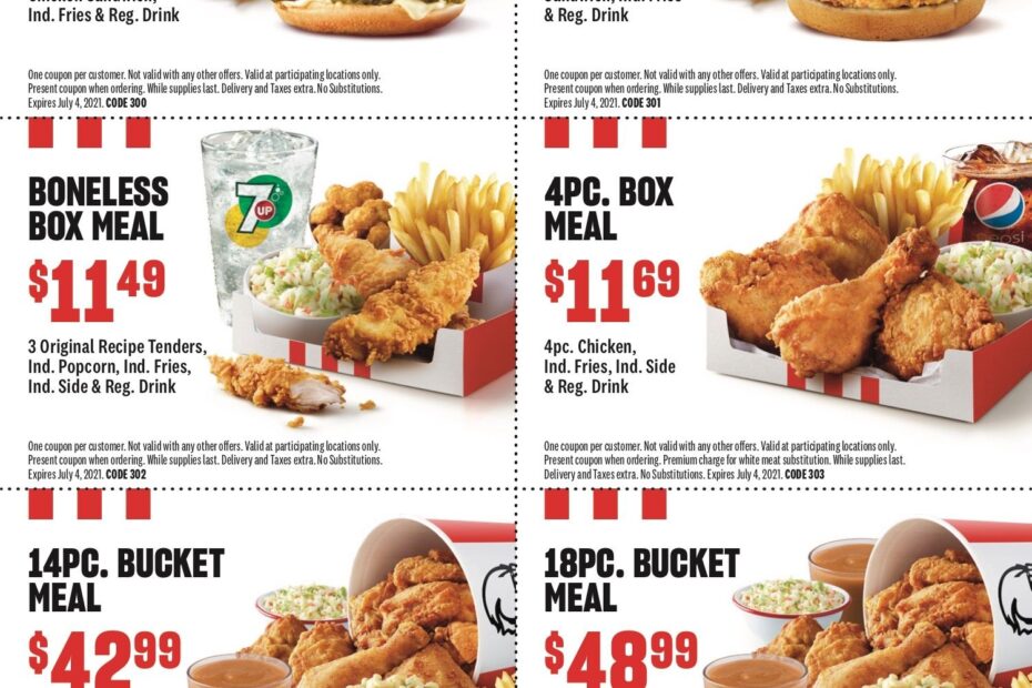 Kfc Coupons Printable 2024 Idette Serena