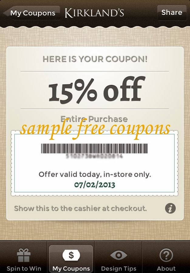 Kirklands Coupons February 2014