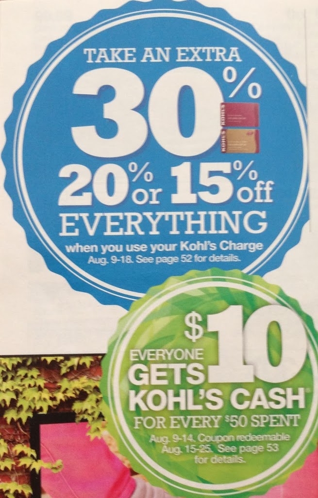 Kohls 30 Off Everything Plus Free Shipping And Kohls Cash For 