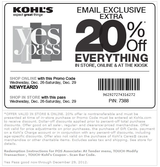Kohls Printable Discount Coupons Printable Word Searches