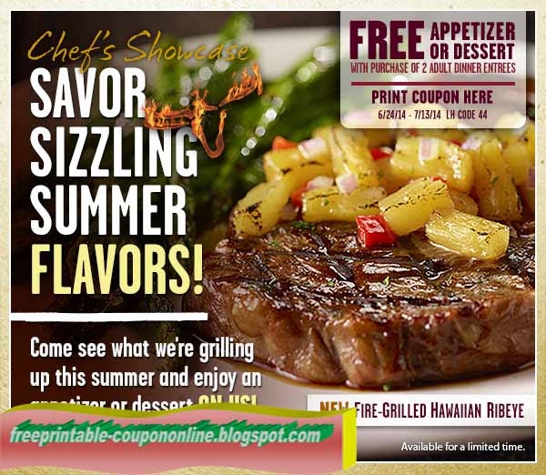 Longhorn Steakhouse Printable Coupons