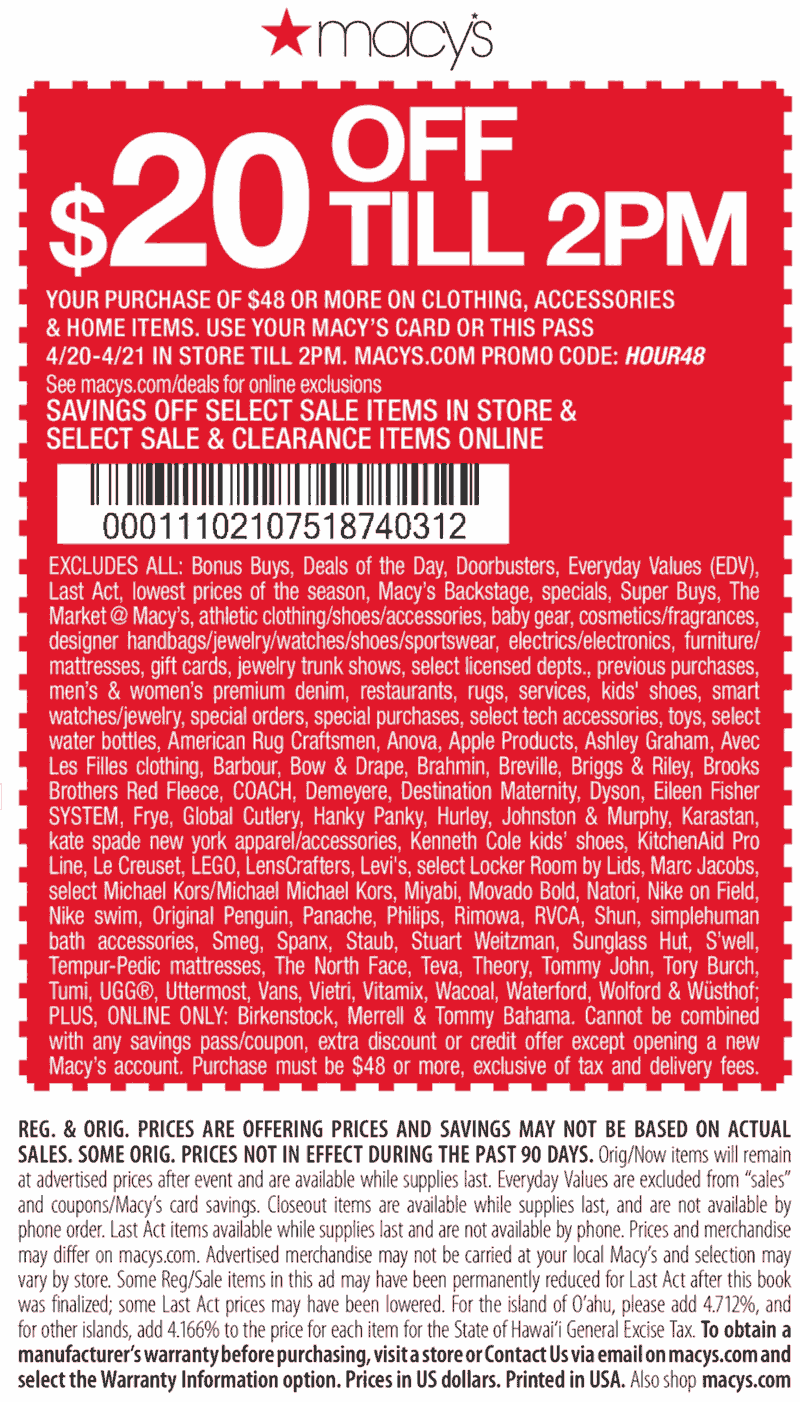 Macy 39 S Coupon Code January 2025 Printable Patrick Nelson