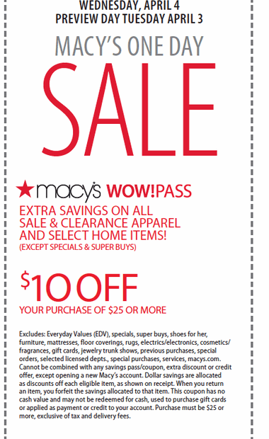 Macy 39 s Coupon Printable Semashow