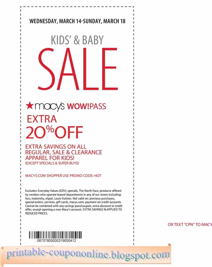 Macy 39 s Printable Coupon 2020 Semashow