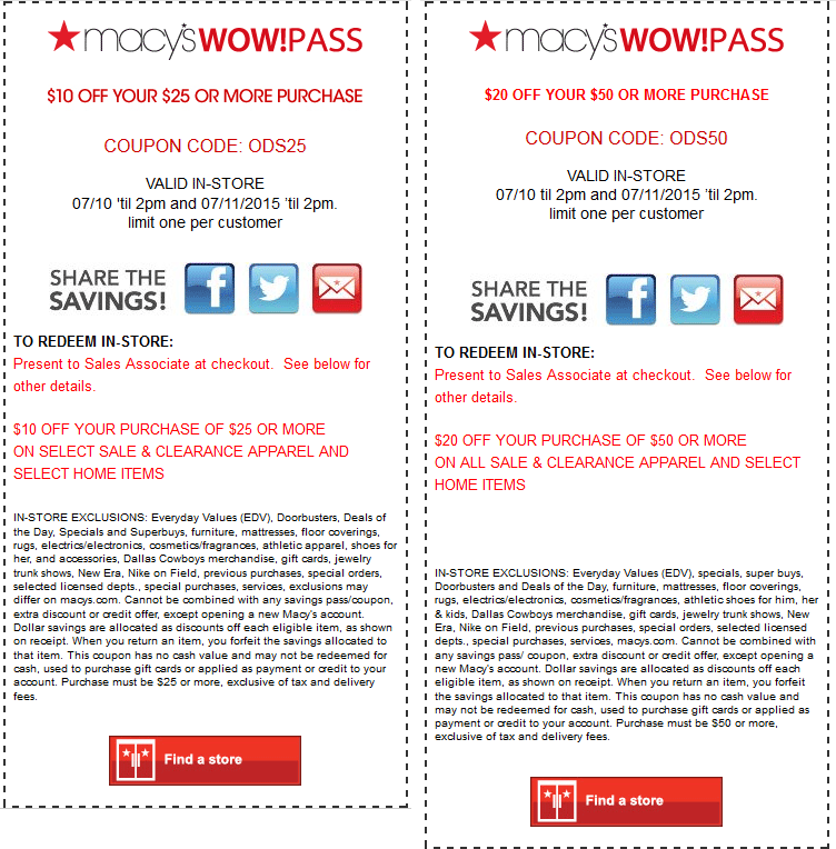 Macy 39 s Printable Coupon Extra 10 Off 25 Order Semashow Macy 39 s Printable Coupon Extra 10 Off 25 Order Semashow