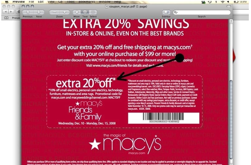Macy Printable Coupons