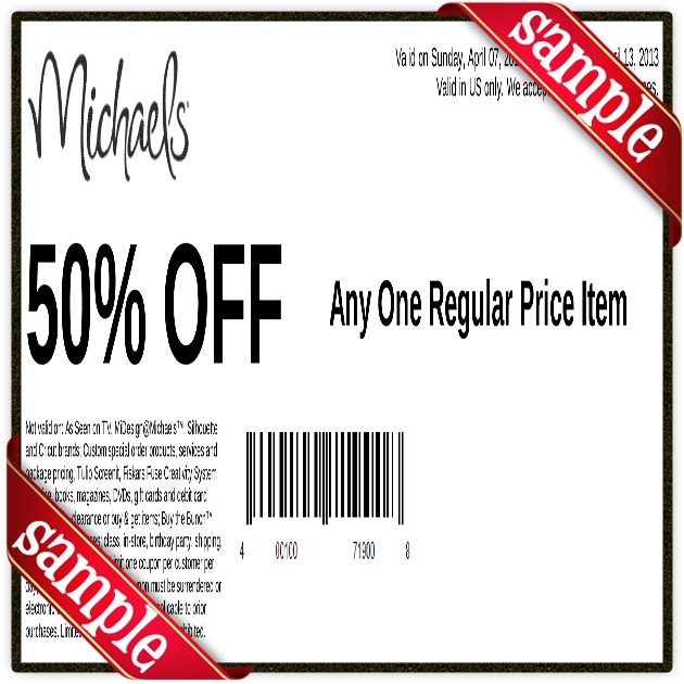 Michael Coupons 50 Off Printables