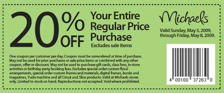 Michaels Canada Arts Crafts Store Coupons 20 Off Canadian 