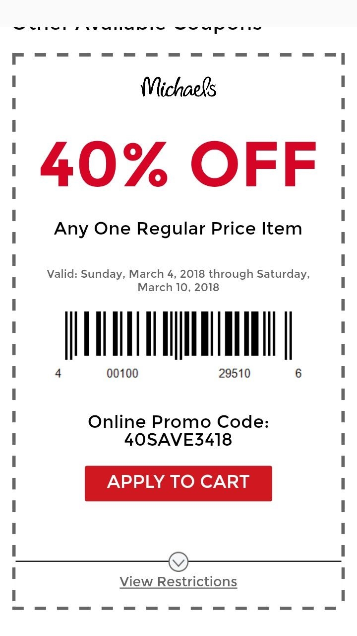 Michaels Coupons In Store Printable Printable Word Searches