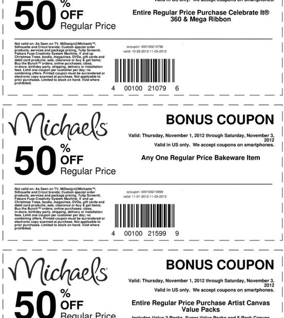 Michaels Crafts 40 Off Printable Coupon Printable Word Searches