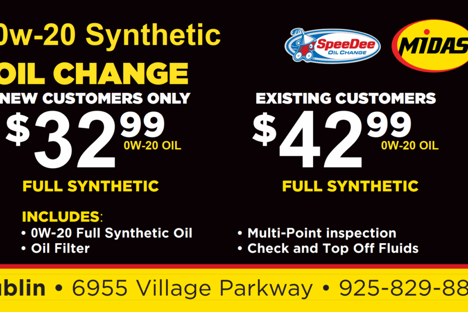 Midas Oil Change Coupons Printable
