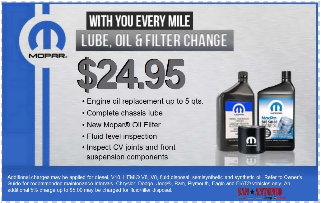 Mopar Oil Change Coupons 2025 Benjamin Rhodes
