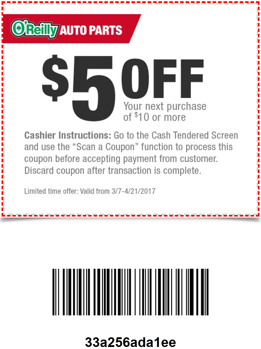 O Reilly 10 Coupon Printable Calendar Printables