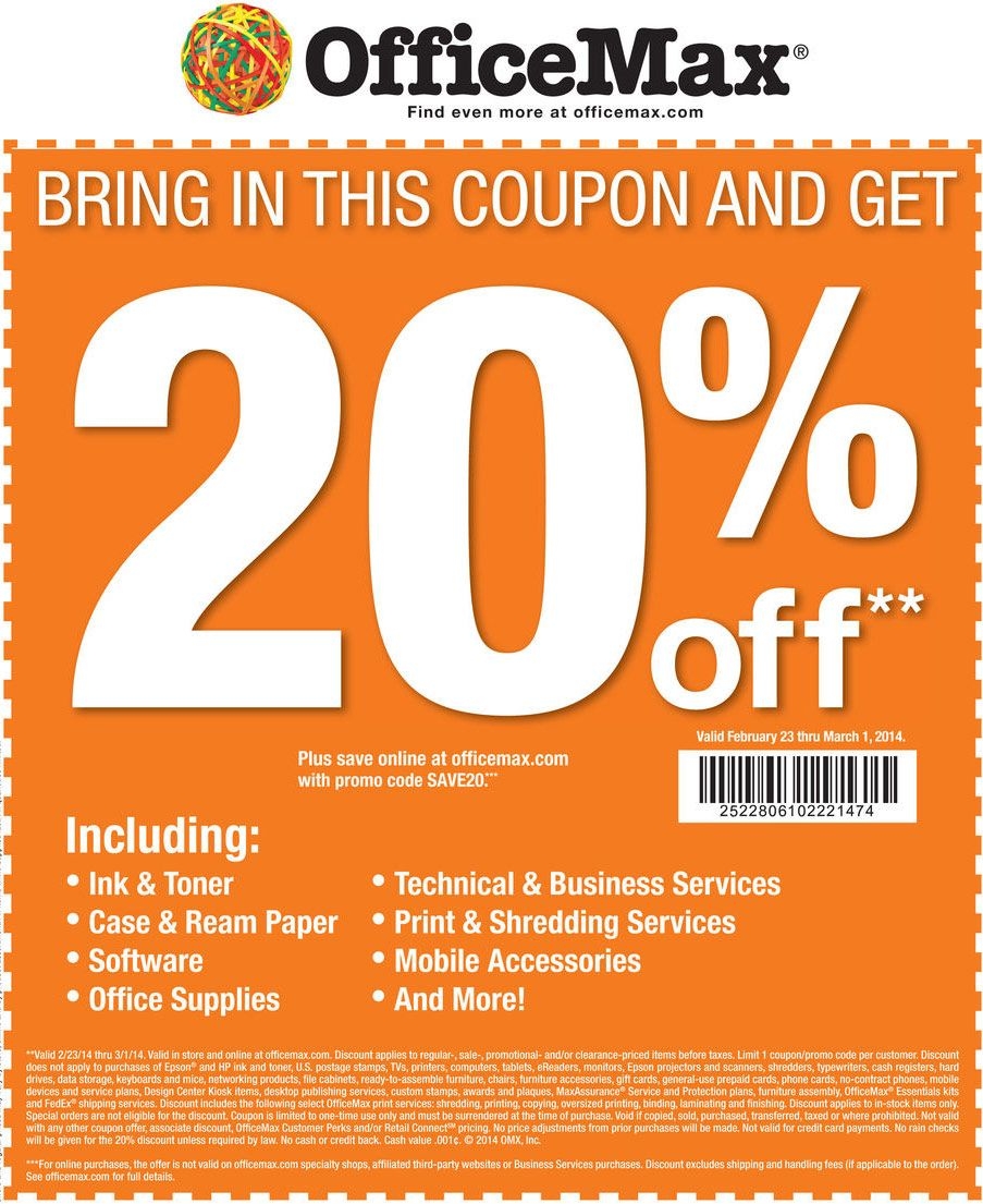Officemax Coupon In Store Printable Printable Word Searches