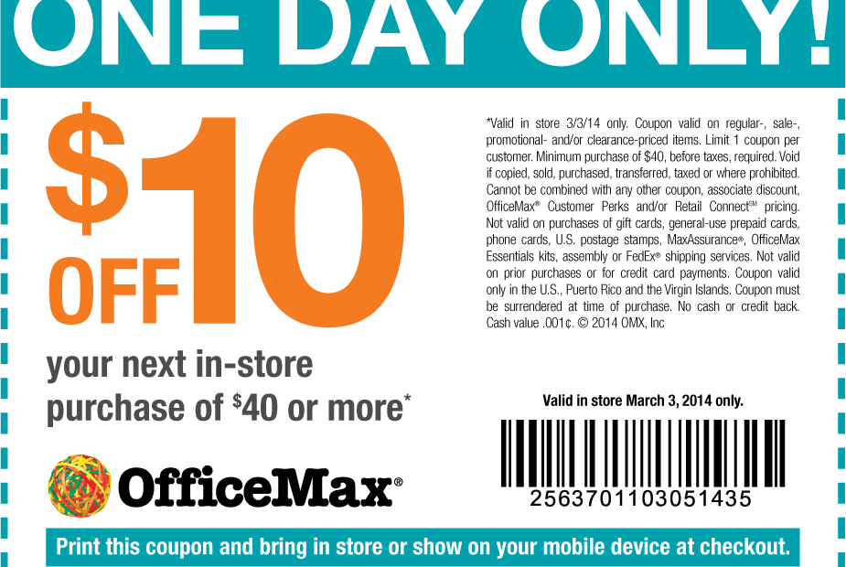 Officemax Coupon In Store Printable Printable Word Searches