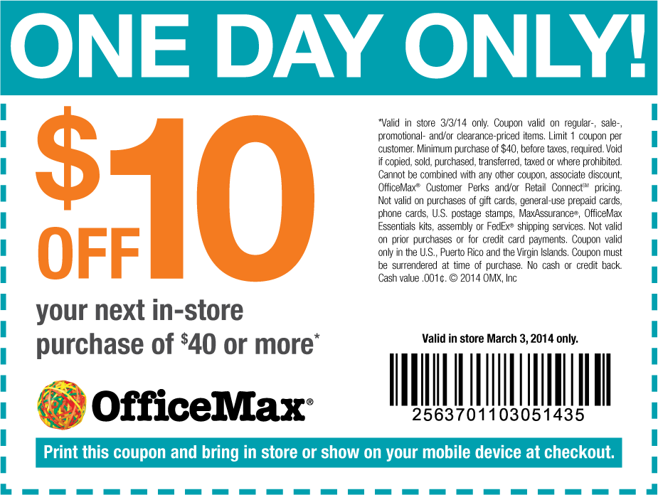 Officemax Coupon In Store Printable Printable Word Searches