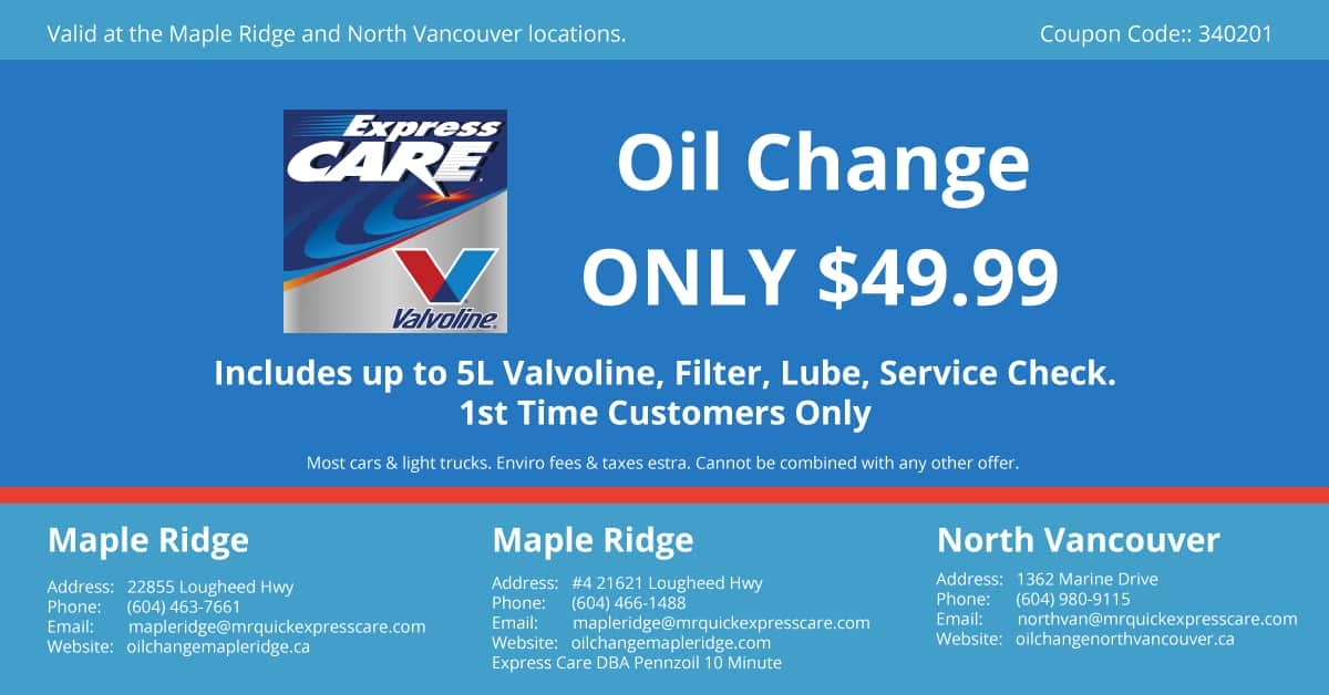 Oil Change Coupons In Maple Ridge Express Care Oil Change Oil Change Coupons In Maple Ridge Express Care Oil Change