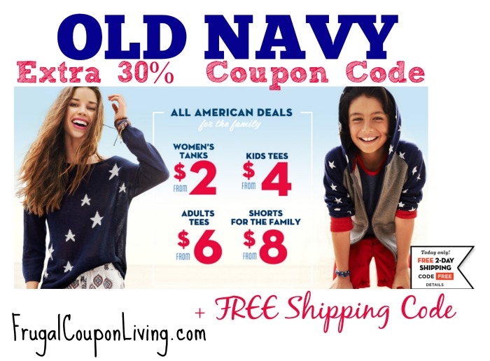 Old Navy Coupon Code FREE Shipping Extra 30 Off Coupon Code