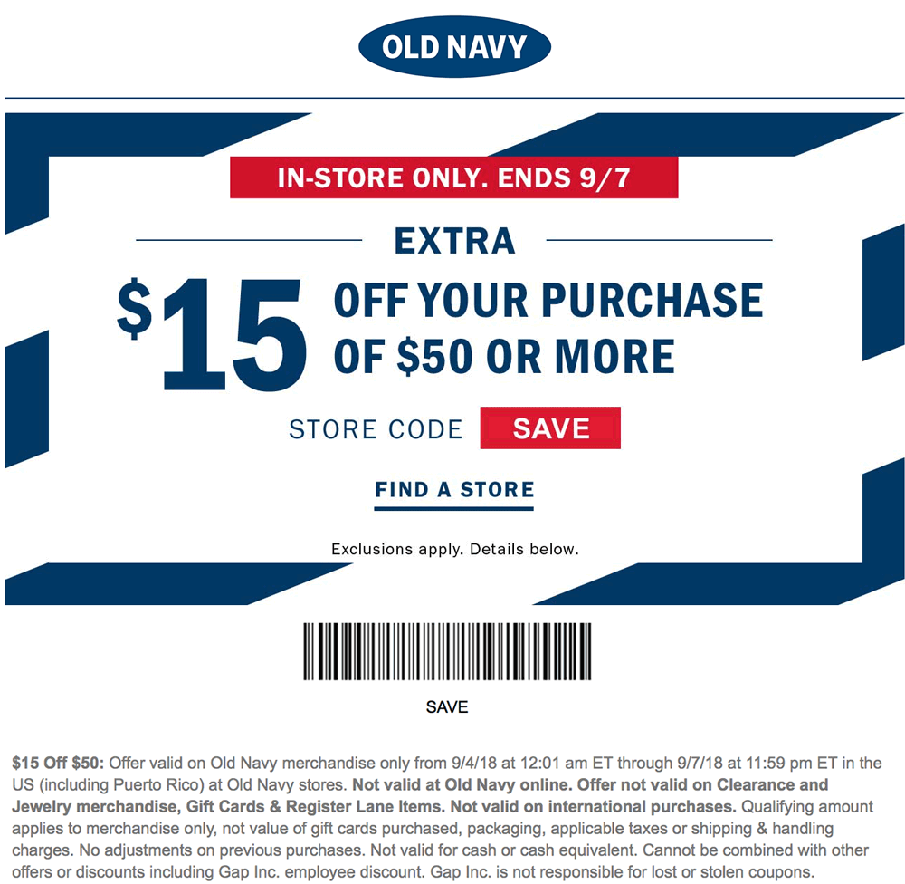 Old Navy Coupon Printable
