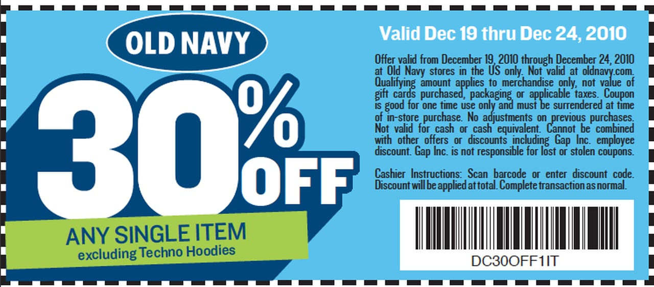 Old Navy Printable Coupon