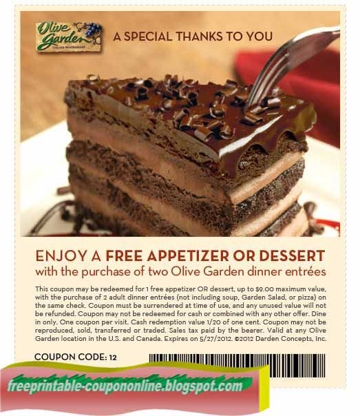 Olive Garden Coupons Worksheets Library