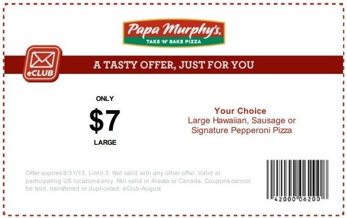 Papa Murphys Coupons December 2014
