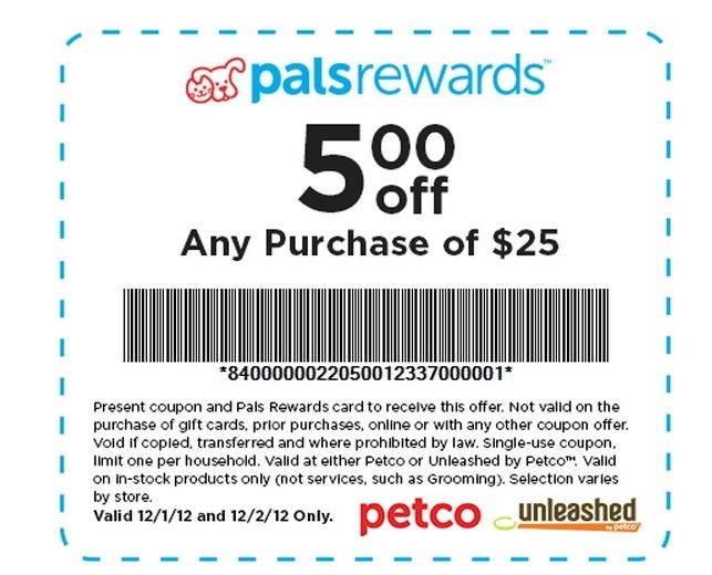Petco Printable Coupon 5 Off 25 Printable Word Searches