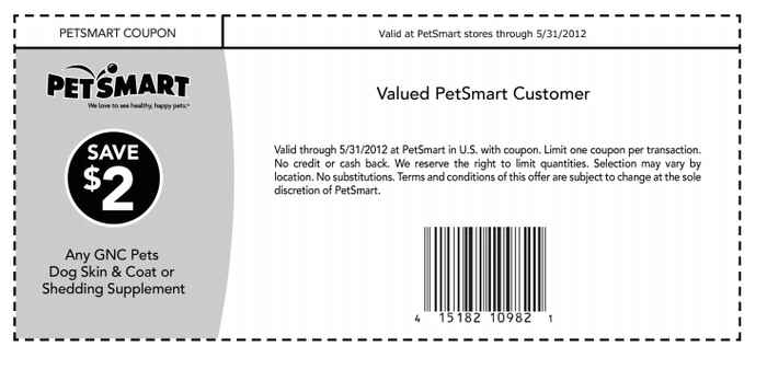 Petsmart Coupons Printable May 2012 petsmart Coupons Update