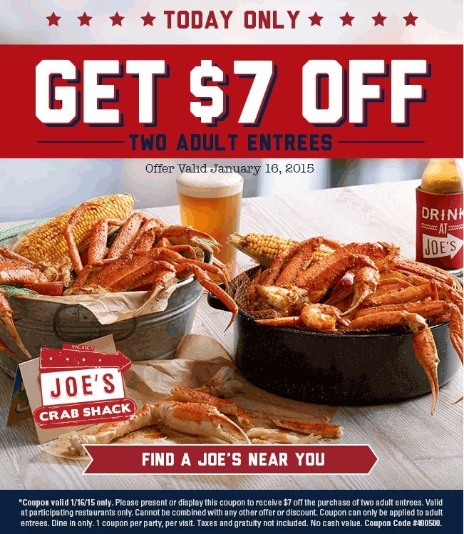 Pinchers Crab Shack Printable Coupons