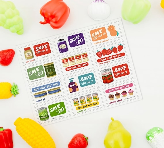Play Coupon Printables Play Grocery Store Coupons Dramatic Play