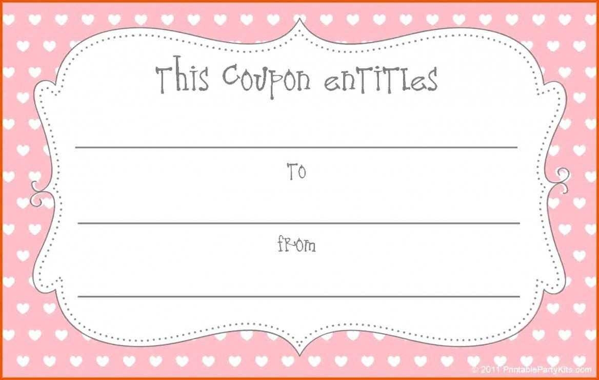 Printable Blank Coupons Template Printable Blank Coupons Template