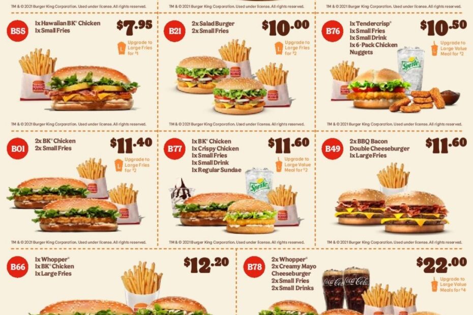 Printable Burger King Coupons April 2025 Matt Baker