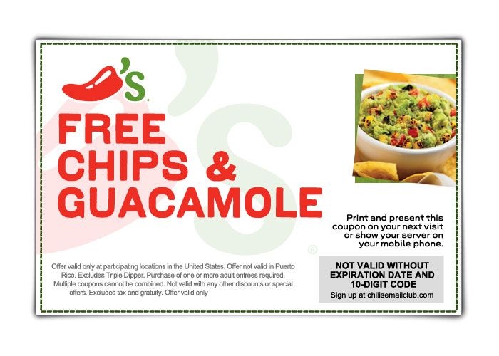 Printable Chilis Coupons 10 Off 30 Printable Word Searches