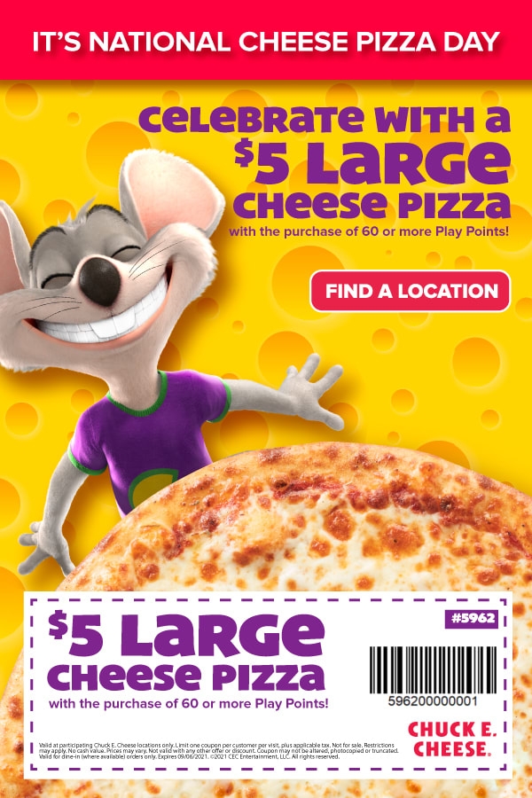 Printable Chuck E Cheese Coupons 2025 Jacki Letizia