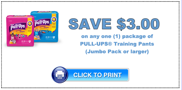 Printable Coupon 3 Off Pull ups Printable Templates
