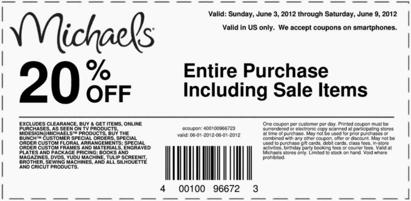 Printable Coupons Michaels Coupons